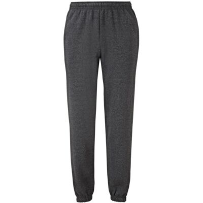 Fruit Of The Loom Heren Elastische Manchet Trainingsbroek / Joggingbroek (Donker Heater) XL Fruit Of The Loom Heren Elastische Manchet Trainingsbroek / Joggingbroek (Donker Heater) XL