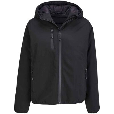SOLS Dames/Dames Falcon gewatteerd softshell jack (Zwart) XL SOLS Dames/Dames Falcon gewatteerd softshell jack (Zwart) XL