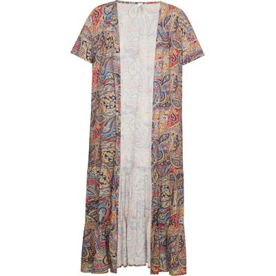 usha Kimono Dames Navy Veelkleurig L usha Kimono Dames Navy Veelkleurig L