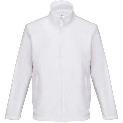 SOLS Unisex Microfleece Jas voor volwassenen (Wit) XL SOLS Unisex Microfleece Jas voor volwassenen (Wit) XL