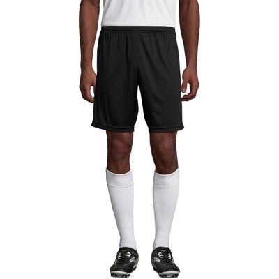 SOLS Unisex Basis San Siro 2 Shorts voor volwassenen (Zwart) XL SOLS Unisex Basis San Siro 2 Shorts voor volwassenen (Zwart) XL