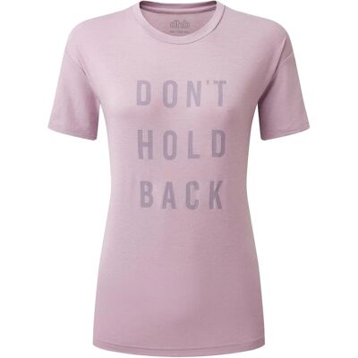 dhb Dames-T-shirt ‘Dont Hold Back’ (Paars) 36 dhb Dames-T-shirt ‘Dont Hold Back’ (Paars) 36