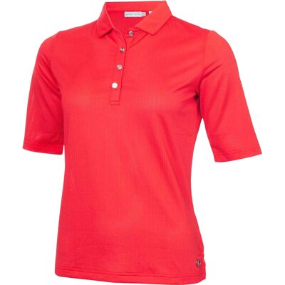 Calvin Klein Dames/Dames Performance Golf Poloshirt (Poppy) 36 Calvin Klein Dames/Dames Performance Golf Poloshirt (Poppy) 36