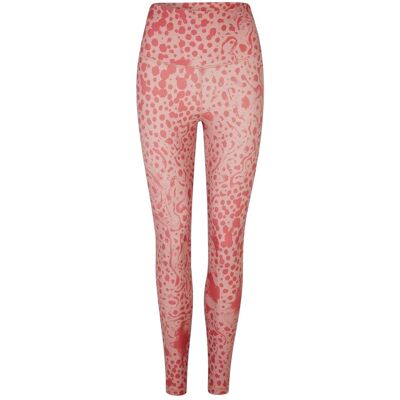 Reebok Studio Lux HR 2.0 Safari-legging met smalle pijpen voor dames (Calypso koraal) 2XS Reebok Studio Lux HR 2.0 Safari-legging met smalle pijpen voor dames (Calypso koraal) 2XS