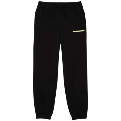 Lacoste Flanellen broek met logo voor dames (Zwart) 36 Lacoste Flanellen broek met logo voor dames (Zwart) 36