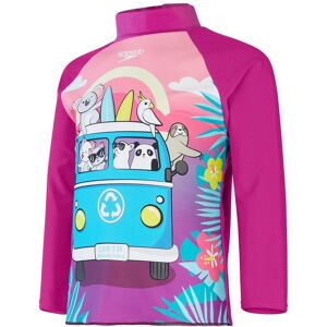 Speedo Meisjes Rash Top met lange mouwen (Paars/Blauw) 5J / 110cm Speedo Meisjes Rash Top met lange mouwen (Paars/Blauw) 5J / 110cm