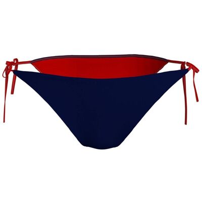Tommy Hilfiger strik bikinibroekje donkerblauw XS Tommy Hilfiger strik bikinibroekje donkerblauw XS