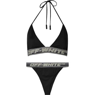 Off-White Off White Dames/Dames Logo Bikini (Zwart) XS Off-White Off White Dames/Dames Logo Bikini (Zwart) XS