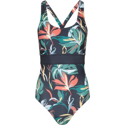 Mountain Warehouse Dames Yamba Bloemen Epieces Badpak (Teal) 36 Mountain Warehouse Dames Yamba Bloemen Epieces Badpak (Teal) 36