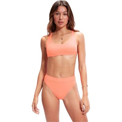 Speedo Dames/dames Bikinibroekje met hoge taille (Perzik) 38 Speedo Dames/dames Bikinibroekje met hoge taille (Perzik) 38