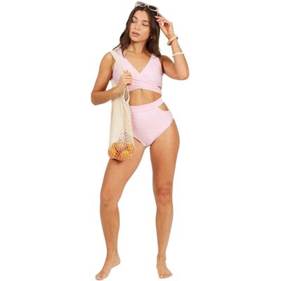 Brave Soul Dames/dames Bikinibroekje met hoge taille (Roze) 42 Brave Soul Dames/dames Bikinibroekje met hoge taille (Roze) 42