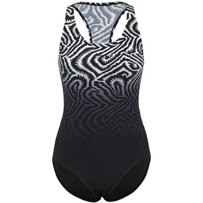 Slazenger Dames/Dames Gedessineerd Eendelig Badpak (Zwart) 36 Slazenger Dames/Dames Gedessineerd Eendelig Badpak (Zwart) 36