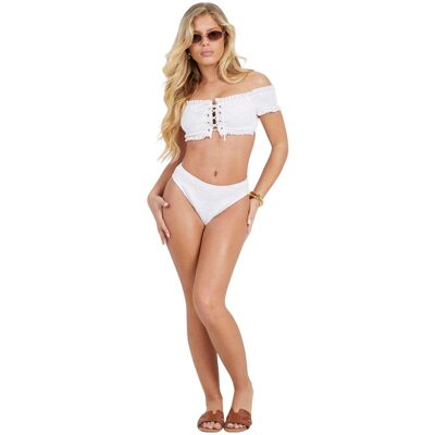 Brave Soul Dames/Dames Bandeau Bikinitop (Wit) 40 Brave Soul Dames/Dames Bandeau Bikinitop (Wit) 40