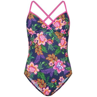 Zoggs Dames/Dames Floral Strappy One Piece Badpak (Tropisch) 38 Zoggs Dames/Dames Floral Strappy One Piece Badpak (Tropisch) 38