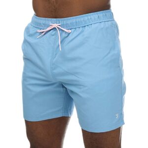 Heren Farah Owen Effen Zwemshort in Blauw XL Heren Farah Owen Effen Zwemshort in Blauw XL