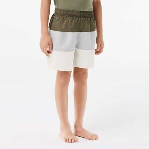 Jongens Lacoste Juniors Colour Block Taffeta Zwembroek in Groen 8J / 128cm Jongens Lacoste Juniors Colour Block Taffeta Zwembroek in Groen 8J / 128cm