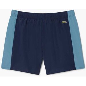 Heren Lacoste Colour Block zwembroek in marineblauw M Heren Lacoste Colour Block zwembroek in marineblauw M