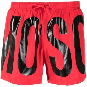 Moschino merkprint logo rode korte zwemshort XS Moschino merkprint logo rode korte zwemshort XS
