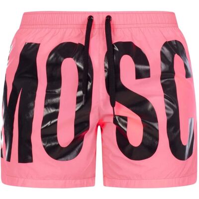 Moschino merkprint logo roze korte zwemshort M Moschino merkprint logo roze korte zwemshort M