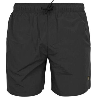 Zwarte zwemshort met merklogo van Lyle & Scott XL Zwarte zwemshort met merklogo van Lyle & Scott XL