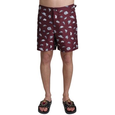 Dolce & Gabbana Heren Marron Hoeden Print Strandkleding Shorts Zwemkleding S Dolce & Gabbana Heren Marron Hoeden Print Strandkleding Shorts Zwemkleding S