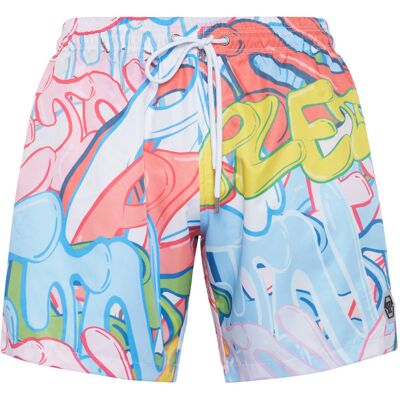 Philipp Plein Zwembroek Bombing Graffiti 2XL Philipp Plein Zwembroek Bombing Graffiti 2XL