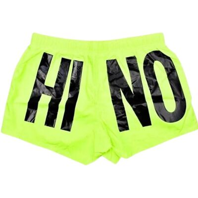 Moschino Heren Polyester Zwemshort met Logo (Geel) M Moschino Heren Polyester Zwemshort met Logo (Geel) M