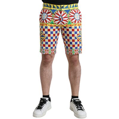 Dolce & Gabbana Geprinte Katoenen Shorts 44 Dolce & Gabbana Geprinte Katoenen Shorts 44
