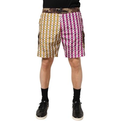 Dolce & Gabbana Multicolore Speelkaarten Camouflage Shorts Badmode S Dolce & Gabbana Multicolore Speelkaarten Camouflage Shorts Badmode S