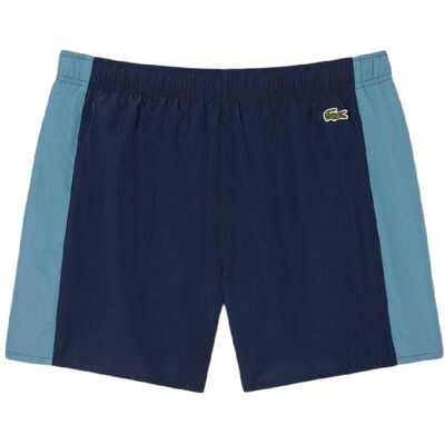 Lacoste Heren Colour Block zwembroek (Marine) M Lacoste Heren Colour Block zwembroek (Marine) M
