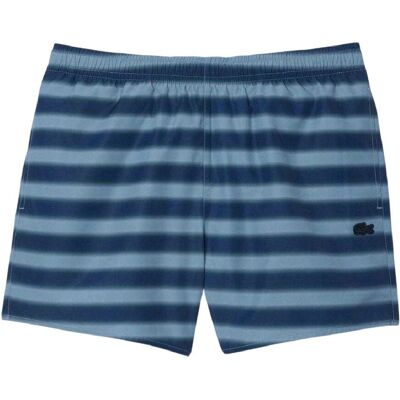 Lacoste Heren Zwembroek Gestreept (Blauw) L Lacoste Heren Zwembroek Gestreept (Blauw) L