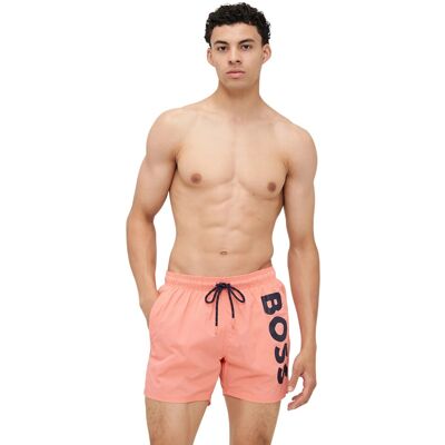 Boss Heren Octopus Bold Logo Zwemshorts (Heldere Roze) S Boss Heren Octopus Bold Logo Zwemshorts (Heldere Roze) S
