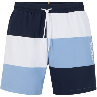 Boss Heren Colour Block zwembroek (Wit) S Boss Heren Colour Block zwembroek (Wit) S