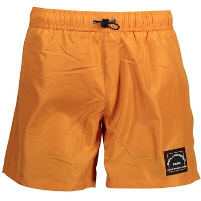 Karl Lagerfeld Arancione Polyester Heren Zwemshort S Karl Lagerfeld Arancione Polyester Heren Zwemshort S