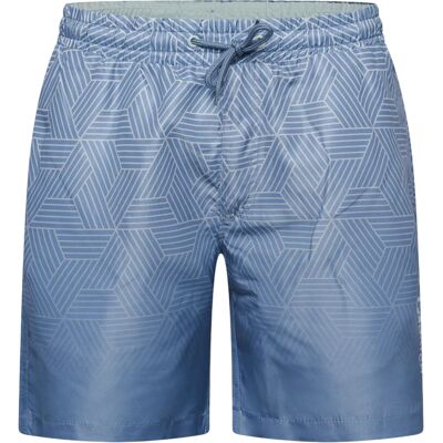 Crosshatch Layotta zwemshort voor heren met geometrisch patroon (Marine) XL Crosshatch Layotta zwemshort voor heren met geometrisch patroon (Marine) XL