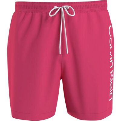 Calvin Klein Heren Polyester Zwemshort met Logo (Roze) S Calvin Klein Heren Polyester Zwemshort met Logo (Roze) S