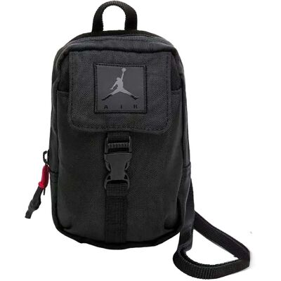 Nike Jordan Heren Zwart Crossbody Tas One Size Nike Jordan Heren Zwart Crossbody Tas One Size