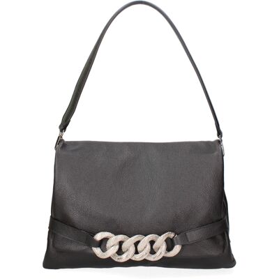 John Richmond schoudertas Vrouwen BLACK AND SILVER One Size John Richmond schoudertas Vrouwen BLACK AND SILVER One Size