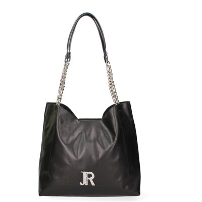 John Richmond schoudertas Vrouwen BLACK AND SILVER One Size John Richmond schoudertas Vrouwen BLACK AND SILVER One Size