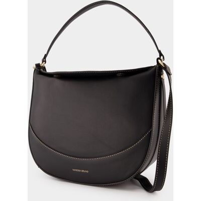 Vanessa Bruno Daily Bag Schoudertas - - Leer - Zwart One Size Vanessa Bruno Daily Bag Schoudertas - - Leer - Zwart One Size