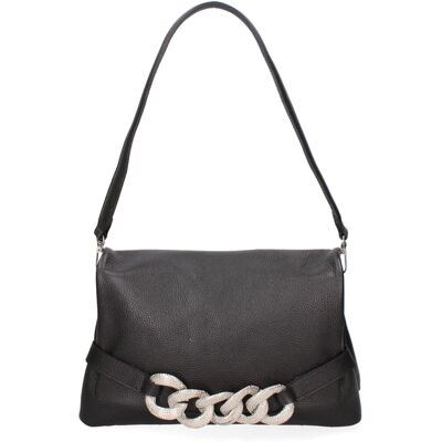John Richmond schoudertas Vrouwen BLACK AND GOLD One Size John Richmond schoudertas Vrouwen BLACK AND GOLD One Size