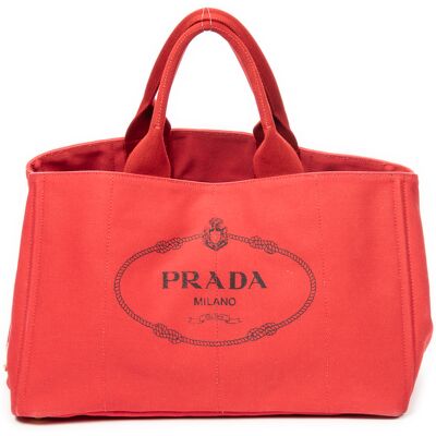 Prada Pre-owned Large Canapa Tote Handtas One Size Prada Pre-owned Large Canapa Tote Handtas One Size
