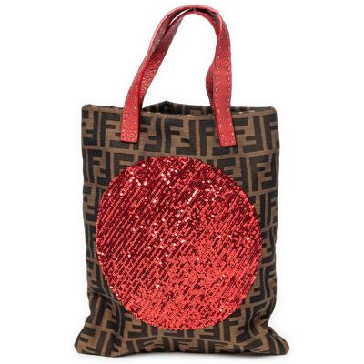Fendi Pre-owned Sequins Flat Tote Handtas One Size Fendi Pre-owned Sequins Flat Tote Handtas One Size