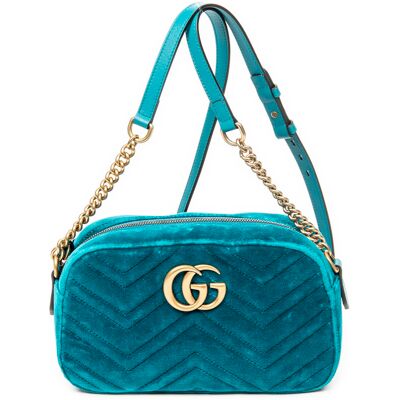 Gucci Pre-owned Small GG Marmont Chain Crossbody Schoudertas One Size Gucci Pre-owned Small GG Marmont Chain Crossbody Schoudertas One Size