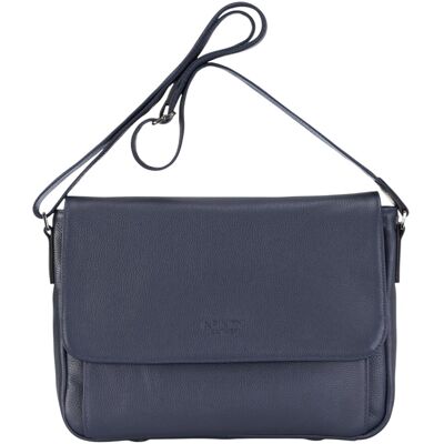 Infinity Leather Echte leren marineblauwe laptoptas, reistas, messengertas - Camden One Size Infinity Leather Echte leren marineblauwe laptoptas, reistas, messengertas - Camden One Size