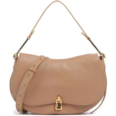 Coccinelle Megan Flap Leren Schoudertas One Size Coccinelle Megan Flap Leren Schoudertas One Size