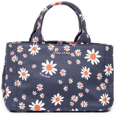 Miu Miu Pre-owned Small Printed Open Tote Handtas One Size Miu Miu Pre-owned Small Printed Open Tote Handtas One Size