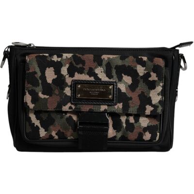 Dolce & Gabbana Multicolor Leoparden Jacquard Schoudertas One Size Dolce & Gabbana Multicolor Leoparden Jacquard Schoudertas One Size