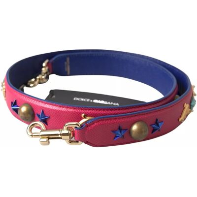 Dolce & Gabbana Roze Exotische Leren Studded Schouderriem One Size Dolce & Gabbana Roze Exotische Leren Studded Schouderriem One Size