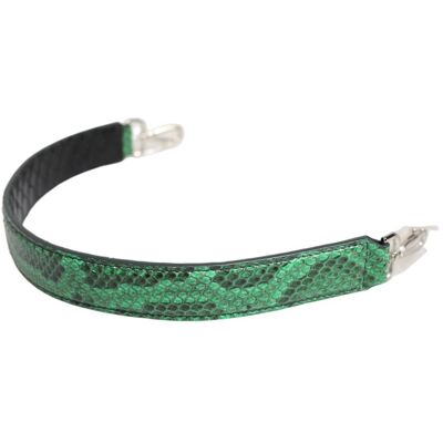 Dolce & Gabbana Zwarte Groene Exotische Leren Tas met Schouderriem One Size Dolce & Gabbana Zwarte Groene Exotische Leren Tas met Schouderriem One Size